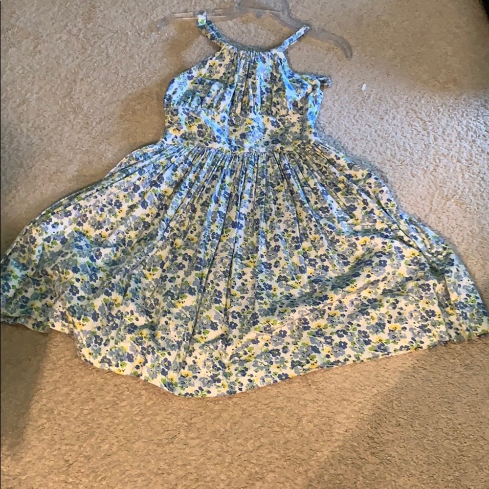 Girl’s Flower Racer Back Sun Dress